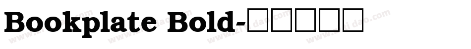 Bookplate Bold字体转换